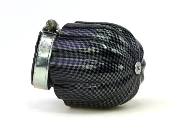 Фільтр нульового опору Ø42mm (закритий, карбон, металевий, 45°)