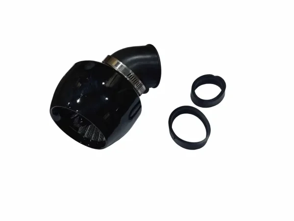 Фільтр нульового опору Ø50mm + перехідник 42 та 35mm (турбіна, чорний, 45°)