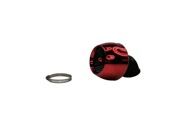 Фільтр нульового опору Ø42mm (турбіна, червоний, 45°)