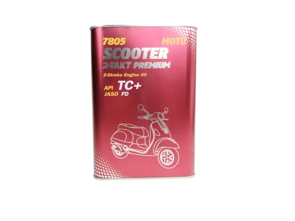 Олія 2T MANNOL 1л 7805 Scooter Premium API TC+ Metal